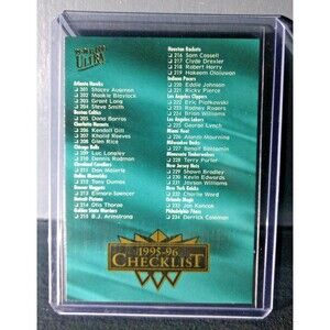 1995-96 Checklist Fleer Ultra #349 Basketball Card